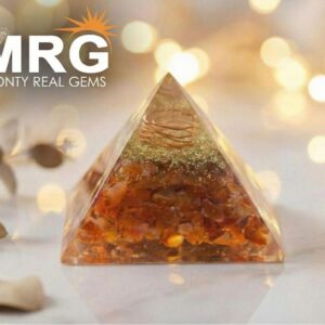 Carnelian Orgonite Pyramid